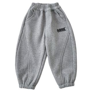 男童一体奥粒绒卫裤冬季2025新款儿童加绒休闲裤中小童弹力束脚裤