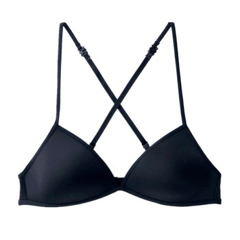 French triangular cup basic style thin bra without rims three-wear method seamless back halter bra sexy backless