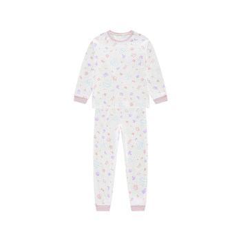 Rabbi children's autumn and winter home clothes autumn clothes and long johns set