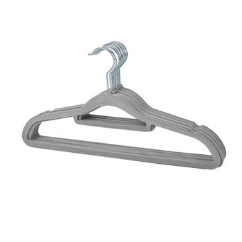 Flocking markless clothes rack wardrobe storage tool