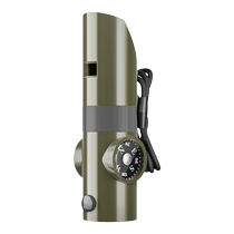 Seven-in-one whistle multi-functional outdoor camping survival whistle life-saving whistle high-frequency sonic emergency survival compass