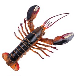 Simulated Marine Life Animal Model Solid Australian Boston Lobster Seafood Crayfish Children's Toy Ornament