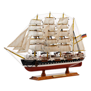 Sailing ship model handmade solid wood decorative ornaments