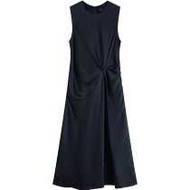 Theory 2024 Early Fall New Arrival Womens Satin Sleeveless Dress O0605615