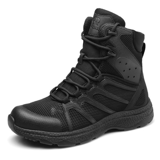 Qiangren 3515 Men's Training Boots Summer Breathable Mesh New Mountaineering Boots High cut Anti puncture Outdoor Tactical Boots