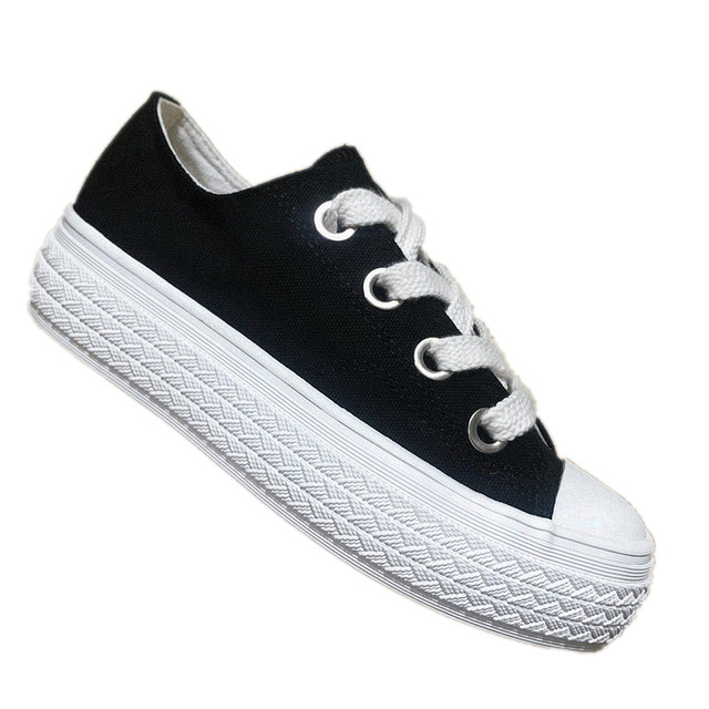 Foreign trade casual women's low top large size canvas shoes