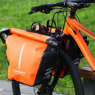 Bicicleta de viaje de montaña que absorbe los golpes instalación de horquilla delantera estante para bolsa colgador para colgar bolsa 318 línea sichuan-tíbet conducción de larga distancia