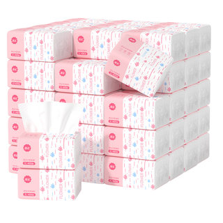 Manhua toilet paper, unscented household affordable raw pulp napkins for hand wiping, thickened facial tissue, full box batch of toilet paper