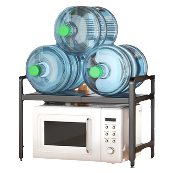 Retractable kitchen rack microwave oven rack