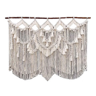 欧式ins超大号挂毯天然造型门帘隔断装饰卧室床头沙发背景墙软装