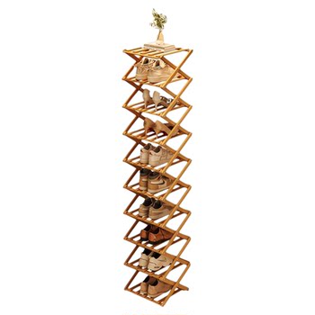 Nanzhu folding slit shoe rack