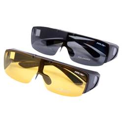 Flip-up polarized set of myopia sunglasses for men, anti-UV glasses for driving, women's sunglasses