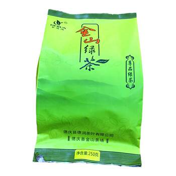 Guangdong Derun Jinshan Green Tea Deqing Tea 250g Special Large Planting Leaf Fried Green Tea Refined Tea New Tea