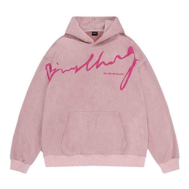 BJHG American Suede Hooded Sweatshirt BJHG