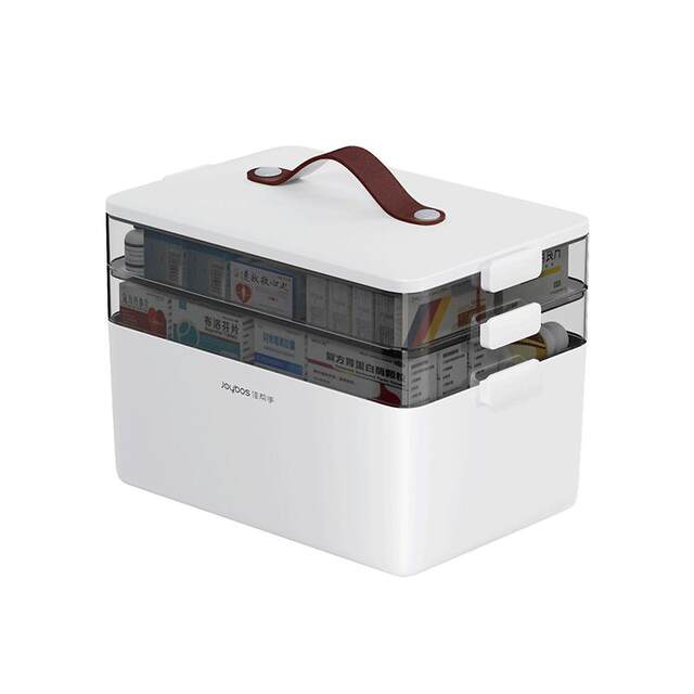 Jiabangshou medicine box family size large household medicine box extra large capacity layered medicine storage box medical first aid
