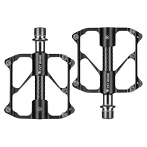 West Rider ultra-light titanium shaft aluminum alloy pedals carbon fiber tube road folding bicycle three-pelin super moist pedals