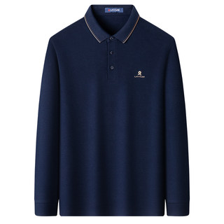 Mengtejiao long velvet cotton gold embroidered business t-shirt