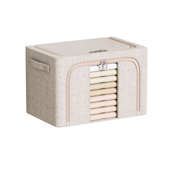 Tianshan cotton and linen clothes storage box storage basket