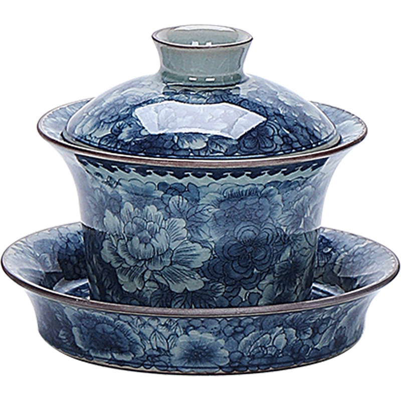 中国　影青　青白釉　陽刻　花文　双耳蓋瓶　M　7266E 中国 影青 青白釉 陽刻 花文 双耳蓋瓶 M 7266E 中国 影