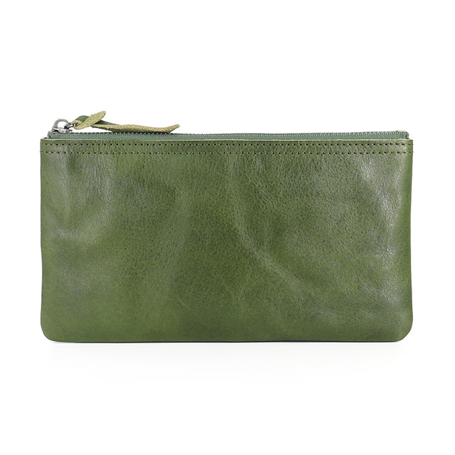 Vegetable tanned cowhide wrinkled retro style storage bag coin bag