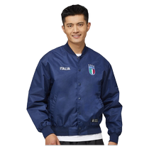 意大利国家队官方商品 ) 新款深蓝梭织字母男女宽松空军夹克球迷