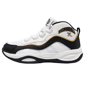 Xtep children's shoes autumn new boys and girls sports shoes children's lace-up non-slip wear-resistant basketball shoes big children's boys' shoes