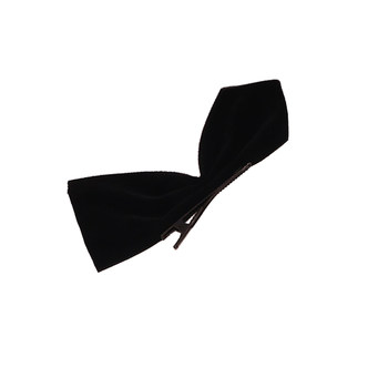 ແບບດຽວກັນຂອງ Jisoo ສີດໍາ velvet bow hairpin ຂ້າງ clip ເດັກຍິງຍີ່ປຸ່ນແລະເກົາຫຼີສີຂາວ hairpin ອຸປະກອນເສີມຜົມເທິງຄູ່ clip