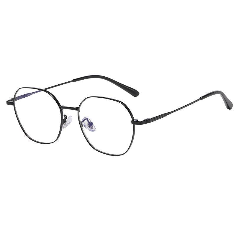Full-frame titanium frame anti-blue light glasses for myopia