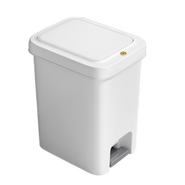 Best Helper Trash Can Home 2023 New Kitchen Bathroom Toilet Large Capacity Covered Living Room Foot Tread