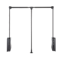 unihopper wardrobe and cloakroom buffer lift hanger pull-down multi-functional clothes rail
