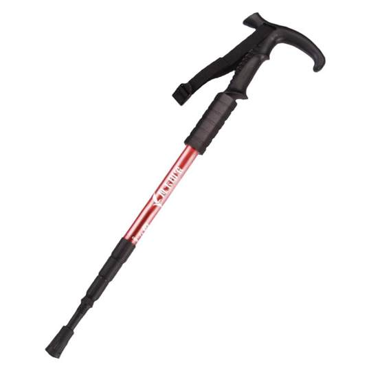 户外登山杖手杖碳素超轻伸缩折叠滑雪防滑拐杖多功能爬山徒步装备