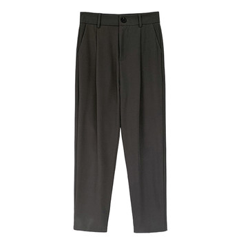 2026 new korean style pants high waist pants women's summer slim casual pants versatile cigarette suit pants nine-point carrot pants
