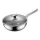 Pure titanium uncoated wok non-stick pan