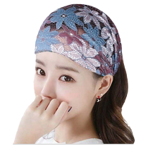Lace headband internet red headscarf new Korean style summer simple temperament wide brim white hair embroidery headgear