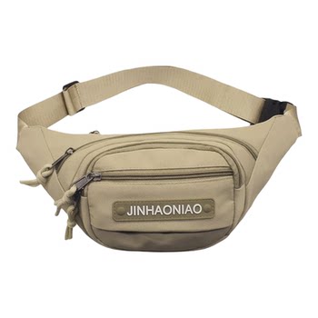 Universal waist bag for men and women multi-layer sports cycling bag coin wallet fashionable wear-resistant hiking fashionable casual crossbody bag
