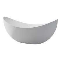 Travel Nordic simple moon-shaped acrylic bathtub home personalized creative free-standing boat-shaped bathtub