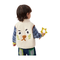 Maradin childrens clothing childrens vest autumn new style interesting three-dimensional towel embroidered polar fleece vest for boys and girls