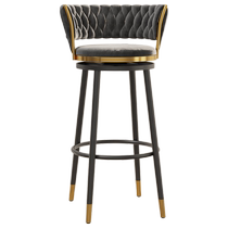 Bar chair rotating home light luxury front cashier sitting modern simple internet celebrity island counter bar round high stool