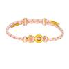 Full Gold Fortune Bead Zhou Dasheng Peach Blossom Coin Bracelet
