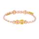 Full Gold Fortune Bead Zhou Dasheng Peach Blossom Coin Bracelet