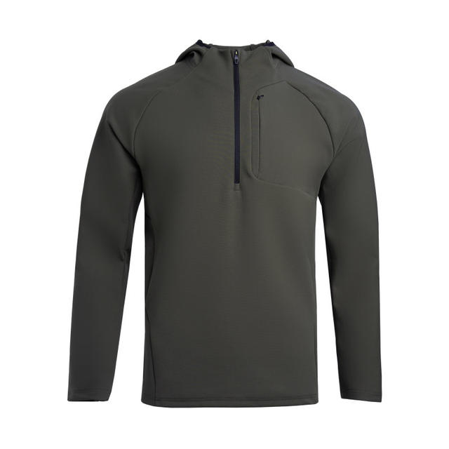 Sports outdoor semi-zipper hooded sweatshirt training quick-drying