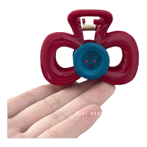 Dopamine Puppy Hair Shark Clip Maillard Hollow Dog Clip Internet Celebrity 2024 New Hair Clip