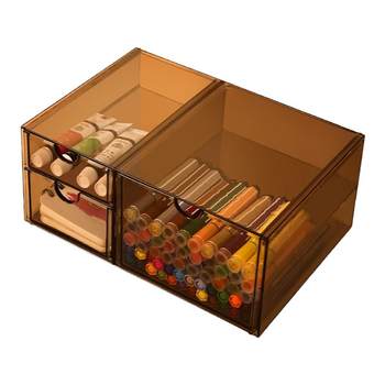 Kaman transparent drawer desktop storage box