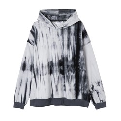 NormCoreMoment19fw washed splash-ink tie-dye pullover sweatshirt for men and women hoodie loose loose