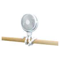 Stroller small fan baby stroller Octopus portable silent small baby walking artifact bed clip-on handheld childrens blower food supplement student dormitory portable charging summer children strong wind