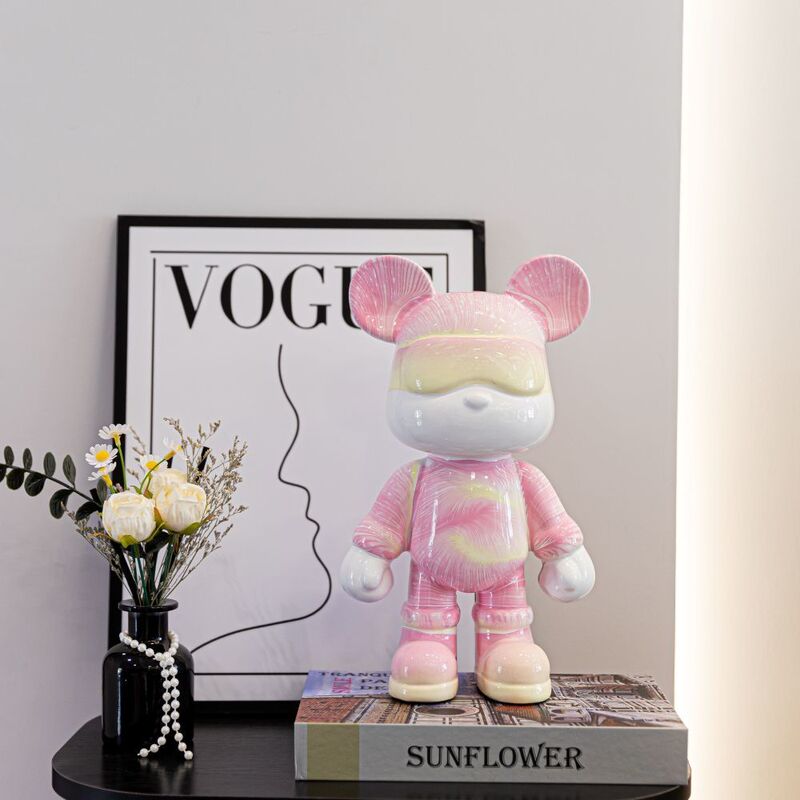 Tiktok Trending Handmade DIY Fluid Bear Finished Product, Instagram-Style Living Room Trendy Luxury Money Box, Violent Bear Ornament Tiktok Trending Handmade DIY Fluid Bear Finished Product, Instagram-Style Living Room Trendy Luxury Money Box, Violent Bear Ornament