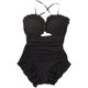 泳衣女高级感夏2025新款显瘦性感小胸聚拢遮肚显瘦连体泡温泉泳装