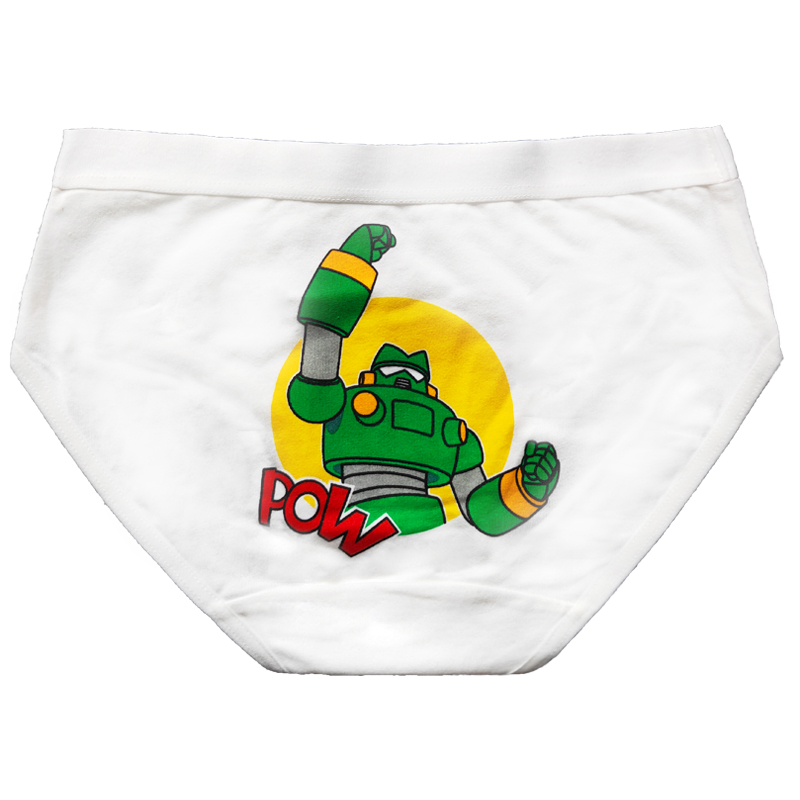 New Xiaoxin Dynamic Superman Underpants Kangdam Robot Boxer Cartoon Couple  Underwear Mid-waist Briefs