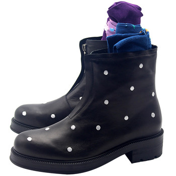Jiniwuwuniji polka dot embroidered british boots