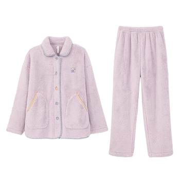 Anzhiban autumn and winter couples pajamas set